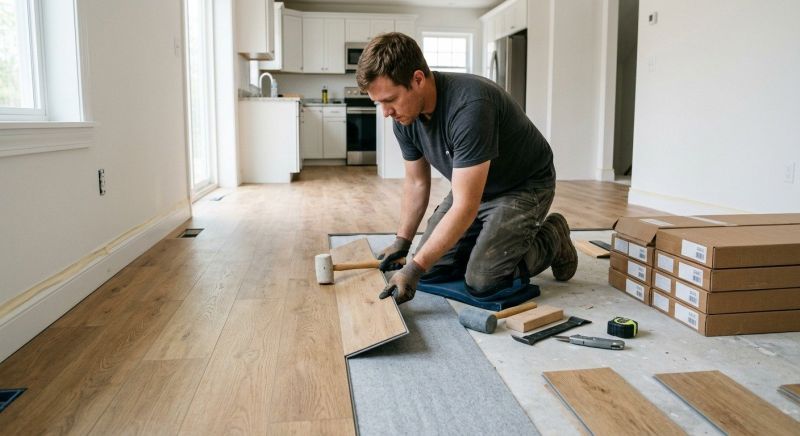 Vinyl Plank Floor Installation in Prince William County, VA